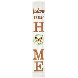 The Lakeside Collection Welcome to My Home Porch Leaner - 1 of 2