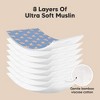KeaBabies 5pk Organic Softe Muslin Burp Cloths for Baby Girls and Boys, Large Absorbent Burping Cloths for Babies, Baby Burp Clothes - 4 of 4