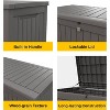 East Oak 230 gal Waterproof Resin Deck Box Gray: Weather-Resistant with Hydraulic Lid & Zinc Alloy Lock - 3 of 4