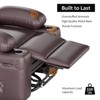 37.4" PU Leather Power Lift Recliner Chair, Adjustable Recliner, Seat Width, Cup Holders, Ergonomic Single Sofa, for Living Room, Bedroom - 4 of 4