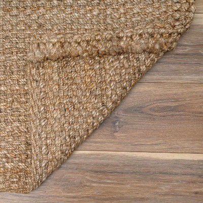 Handmade Natural Jute Braided Rectangle Rug 3'6" x 5'6"
