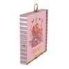 Round Top Collection Mini Three Lemons Flower  -  One Metal Framed Print 7 Inches -  Valentine's Day  -  V22029  -  Wood  -  Pink - 3 of 3