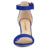 Allegra K Women's Back to College Open Toe Ankle Strap Chunky Heel Sandals - 3 of 4