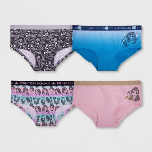 Girls' Disney Princess 4pk Underwear : Target