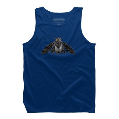 Men's Design By Humans Monochrome Cicada By Realkey Tank Top