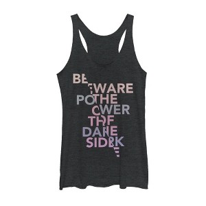 Women's Star Wars The Last Jedi Beware the Dark Side Racerback Tank Top - 1 of 3