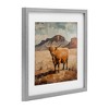 Stupell Industries Cow Of The Desert Framed Print Under Glass - 2 of 4