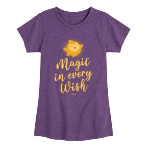 Girls' - Disney - Magic In Every Wish Fitted Short Sleeve Graphic T-Shirt - 1 of 4