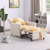 Dsvimoy Accent Chair Convertible Sleeper Chair with Pillow for Living Room Dorm or Office

, Yellow, 46"*26.8"*12.5" - 3 of 4