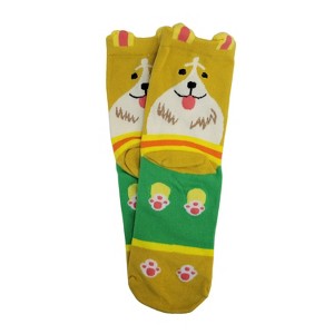 Cute Dog Patterned Crew Socks from the Sock Panda (Women - Adult Medium) - 1 of 3