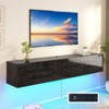 AMERLIFE Floating TV Stand with LED Lights and Power Outlet for TVs Up to 80" - 3 of 3
