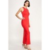 Slickblue Side Slit Maxi Dress, High Neck Sleeveless, Women’s Form-Flattering Style, Multiple Color Options, Size S-L - 3 of 4