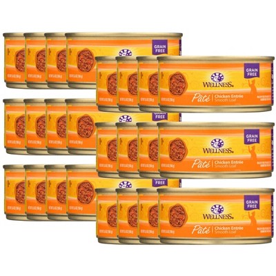 Wellness Chicken Entree Grain Free Wet Cat Food - Case of 24/5.5 oz