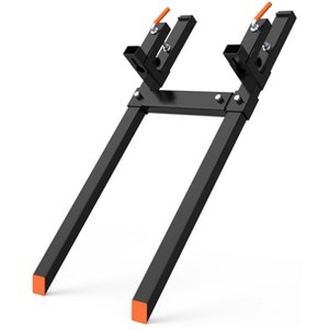 CuisinSmart Tractor Pallet Forks, Clamp On Pallet Forks with Adjustable Stabilizer Bar, Heavy Duty Tractor Bucket Forks for Skid Steer Tractor - 1 of 4