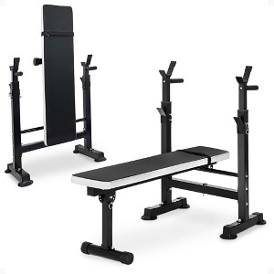 BalanceFrom Fitness Heavy Duty Steel Multifunctional Adjustable Foldable Workout Station with Olympic Bench, and Squat Rack - 1 of 4