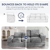 MAXYOYO 3-Seater Boneless Sofa Couch in a Box, Modern Faux Fur Sofa for Living Room, Soft High-Density Foam Couch with Pillows - 4 of 4