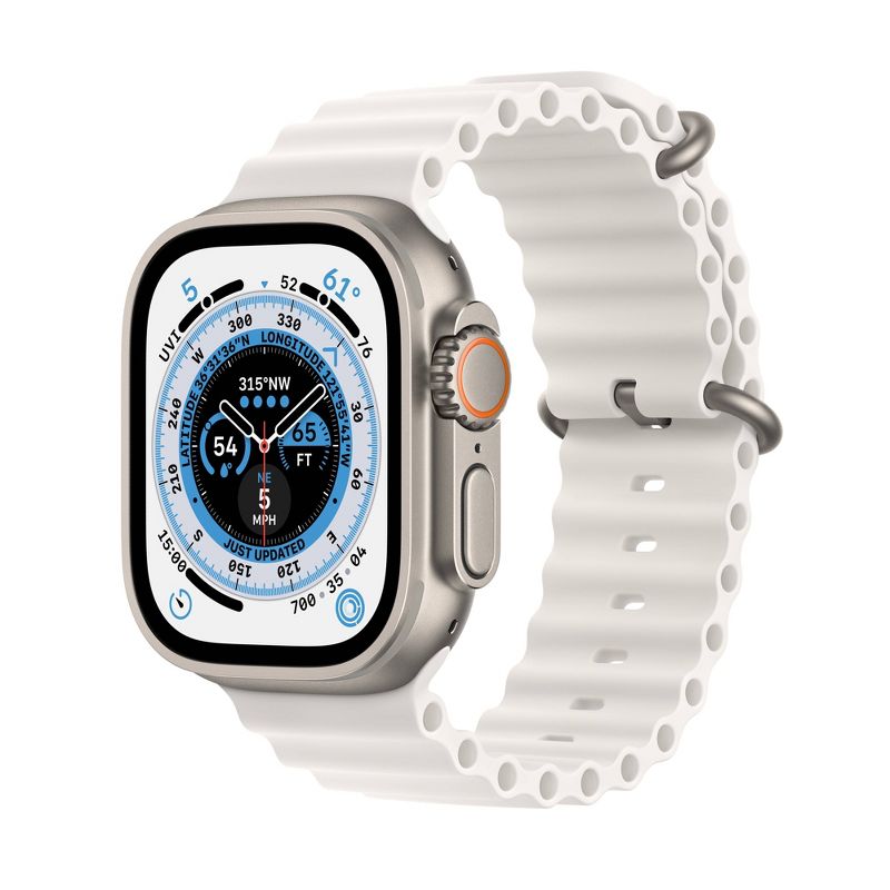 Apple Watch Ultra GPS + Cellular Titanium Case with Ocean Band, 1 of 10