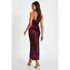 QUIZ Women's Satin V Neck Slip Maxi Dress - 2 of 4