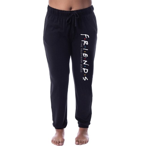 Friends Tv Show Logo Womens' Sleep Jogger Loungewear Pajama Pants Black :  Target