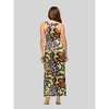 24seven Comfort Apparel Womens Bright Butterfly Print Womens Razorback Tank Casual Maxi Dress - 3 of 4