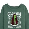 Women's - Marvel - Guardians of the Galaxy Gamora Art Nouveau Lightweight French Terry Wide Neck Long Sleeve Shirt - 2 of 4