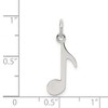 Black Bow Jewelry Sterling Silver Polished Music Note Charm - 4 of 4