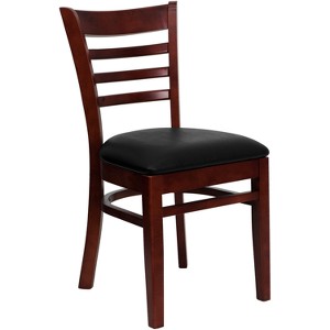 Riverstone Furniture Collection Chair Vinyl Mahogany, Brown