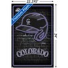 Trends International MLB Colorado Rockies - Neon Helmet 23 Unframed Wall Poster Prints - image 3 of 4