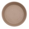 The HC Companies Classic Plastic 14" Round Plant Flower Pot Planter Deep Saucer Drip Tray for Indoor or Outdoor Settings, Fits 15.5" Pots, Sandstone - 2 of 2