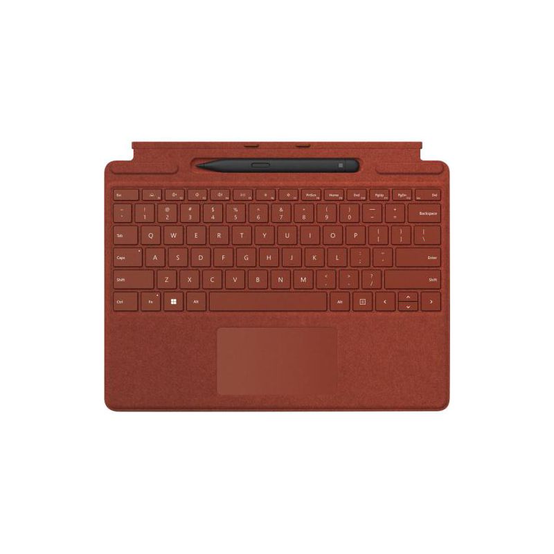 Microsoft Surface Pro Signature Keyboard Poppy Red with Surface Slim Pen 2 Black, 1 of 5