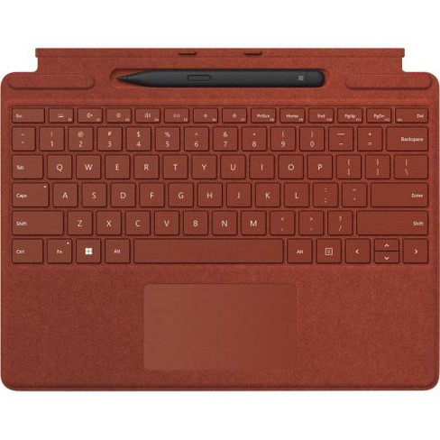 Microsoft Surface Pro Signature Keyboard Poppy Red with Surface Slim Pen 2 Black - image 1 of 4
