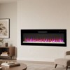 APRILSOUL Smart 50in WiFi-Enabled Electric Fireplace Heater, Recessed in-Wall and Wall-Mounted - 2 of 4