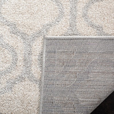 Light Grey/Ivory Hand-Knotted Reversible Cotton Area Rug 9' x 12'