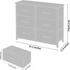FONTOI 6 Drawer Dresser, Storage Cabinets, Compact Storage Solution, Space-Saving locker, Perfect for Family Rooms, Black, 31.5"*11.8"*26.2" - 4 of 4