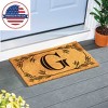 28" x 16" Monogram Coir Mat, Letter  "G" - 4 of 4