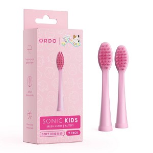Ordo Sonic Kids Battery - Brush Heads - Squishmallows Auggie - 2pk - 1 of 3