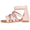 bebe Toddler Girls' Sandals - Open Toe Flat Sandals Comfy Summer Flats for Toddler and Little Kids - 3 of 4