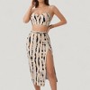 Anna-Kaci Swim Women's Three-Piece Swimsuit Set with Bikini Top High Waist Bottom and Matching Side Slit Skirt Cover-Up - 2 of 4