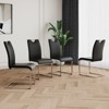 NicBex Modern Dining Chairs with Faux Leather Padded Seat,Armless Chairs with Chrome Metal Legs for Kitchen,Living Room - 2 of 4