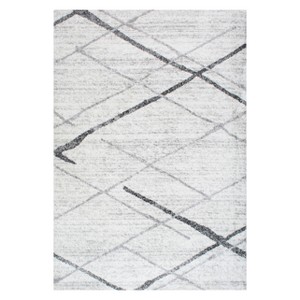 Gray Solid Loomed Area Rug 10