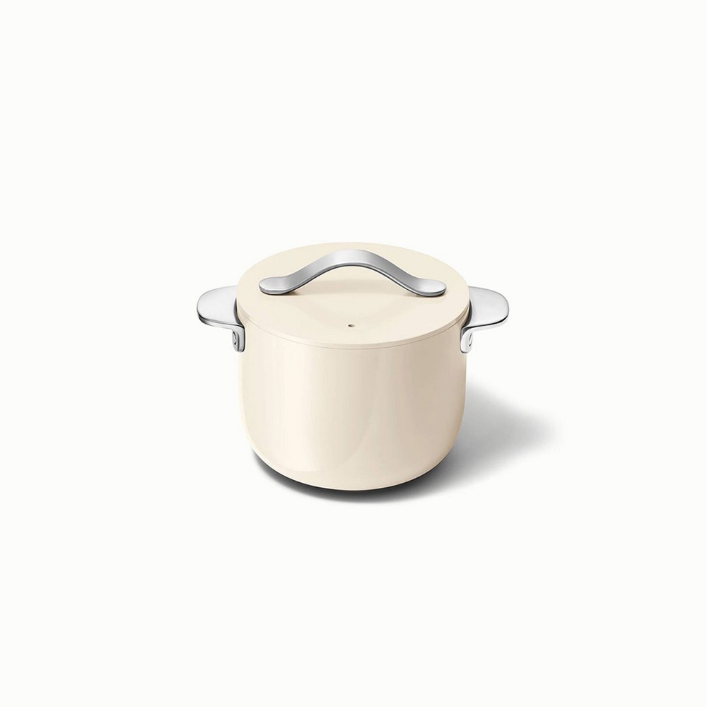 Caraway Home Petite Cooker with Lid Cream