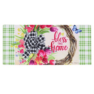 Spring Florals Wreath Sassafras Switch Mat