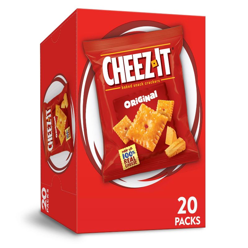 Cheez-It Original Baked Snack Crackers - 1oz - 20ct, 1 of 7