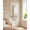 6 LEDs Mirror Jewelry Cabinet, Wall Mounted Organizer with Full Length Mirror and Storage - 3 of 4