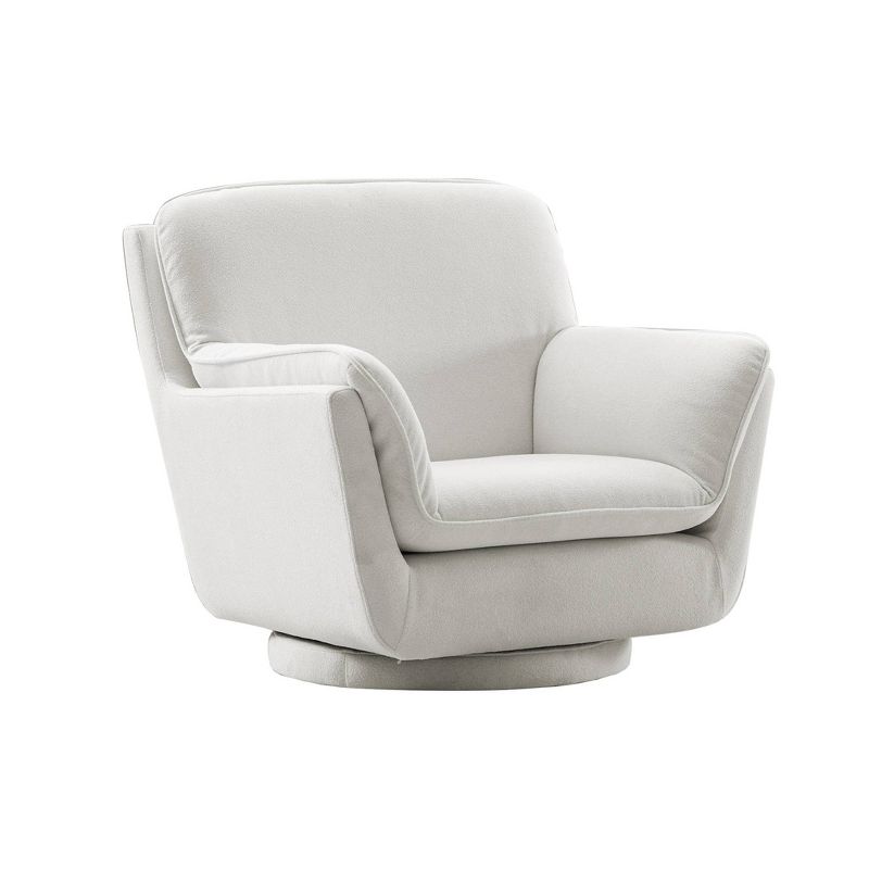 Modern Swivel Performance Fabric Chair with Removable Insert - WOVENBYRD, 2 of 10