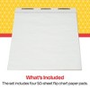 School Smart Ruled Easel Pad Paper, 34 x 27 Inches, 50 Sheets Each, Pack of 4 - image 4 of 4