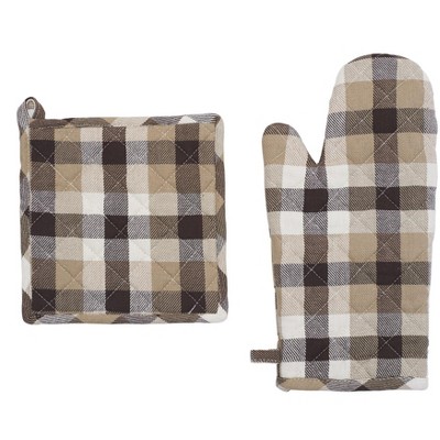 C&F Home Dunmore Cocoa Pot Holder & Mitt Set