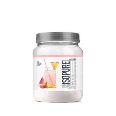 Photo 1 of Best by : 10/2023 -- Isopure Infusions Protein Powder - Tropical Punch - 14oz