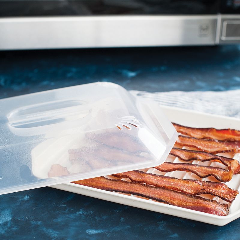 Nordic Ware Compact Bacon Rack with Lid, 3 of 6