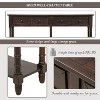 Console Table Sofa Table Easy Assembly with Two Storage Drawers and Bottom Shelf for Living Room, Entryway (Old Pine) - 4 of 4